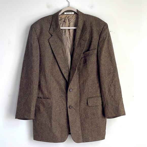 Vintage Hugo Boss 100% wool two button sport coat blazer sz 42L - Picture 1 of 7